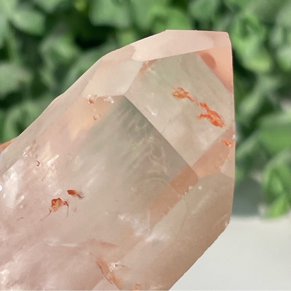 Tangerine Lemurian Quartz Crystal Point - Picture 10 of 17